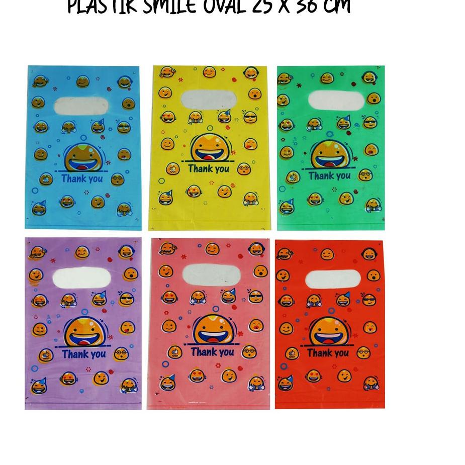 

ば [uk 25] Kantong Hd Oval Smile (pegangan tengah) uk 25/Kantong plastik emoji ㊬