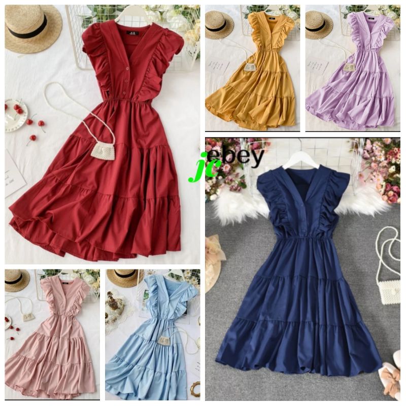 JCNS - DRESS AIREN / Dress Casual / Dress Korean Wanita Terbaru