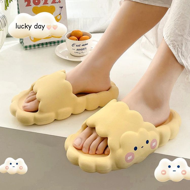 Sandal Selop Anak Perempuan Cloud Awan Korean Style Eva Ringan Terbaru Slip On Jelly Cute Sandal Slop Wanita Anak Anak