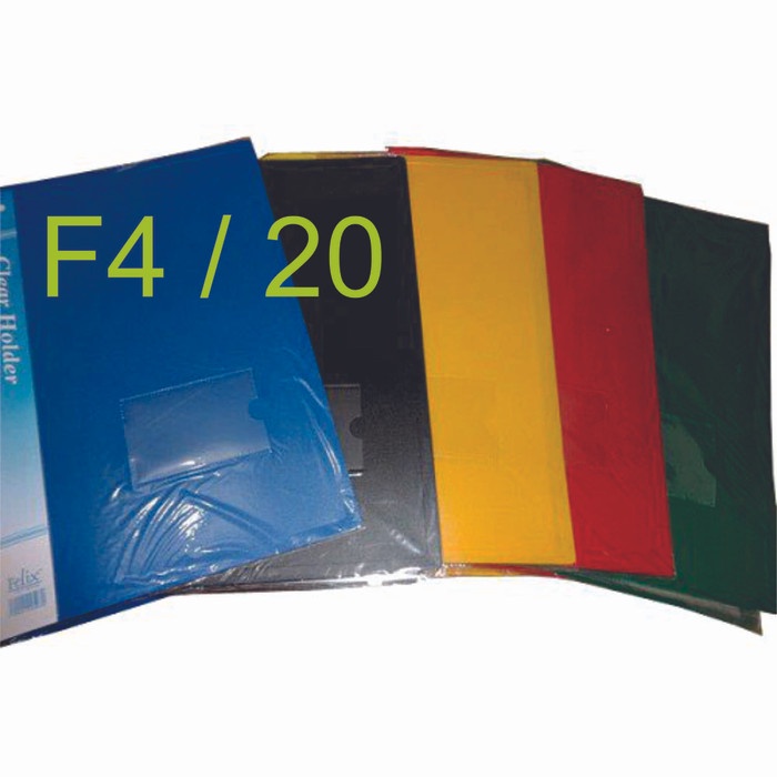 

[OFFICE] CLEAR HOLDER FELIX UKURAN FOLIO ISI 20 LEMBAR