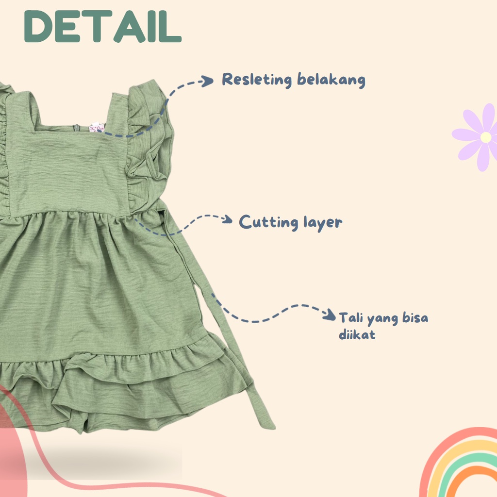 2-6TH DRESS ANAK NATHANIE DRESS ANAK PEREMPUAN DRESS ANAK PEREMPUAN
