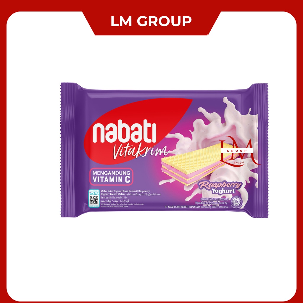 [10 PCS] Nabati Wafer 2000 Rasa Cokelat/Keju/Pink Lava/Raspberry/Peach Yogurt @39gr