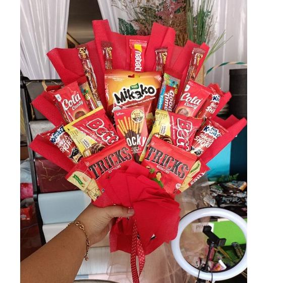 

ORIGINAL% buket snack medium | buket jajan | snack bucket | bouquet kado hadiah wisuda