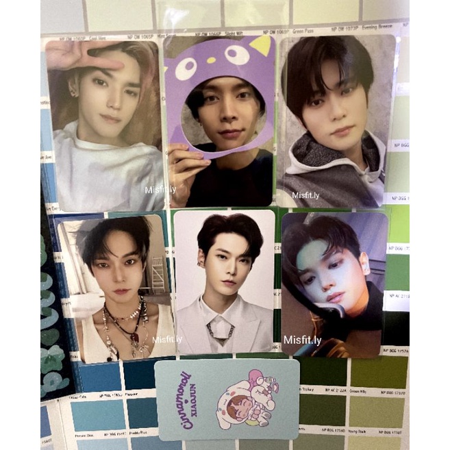 PC cc Taeyong Johnny Jaehyun Doyoung kun yangyang mark ten Neozone n ver sanrio id card universe fav