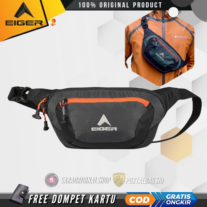 Eiger Waist Bag Medium 3A Tas Selempang Pria Original