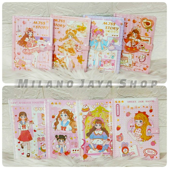 

Agenda Notebook Buku Tulis Free Stiker Catatan Diary Agenda Korean Hard Cover