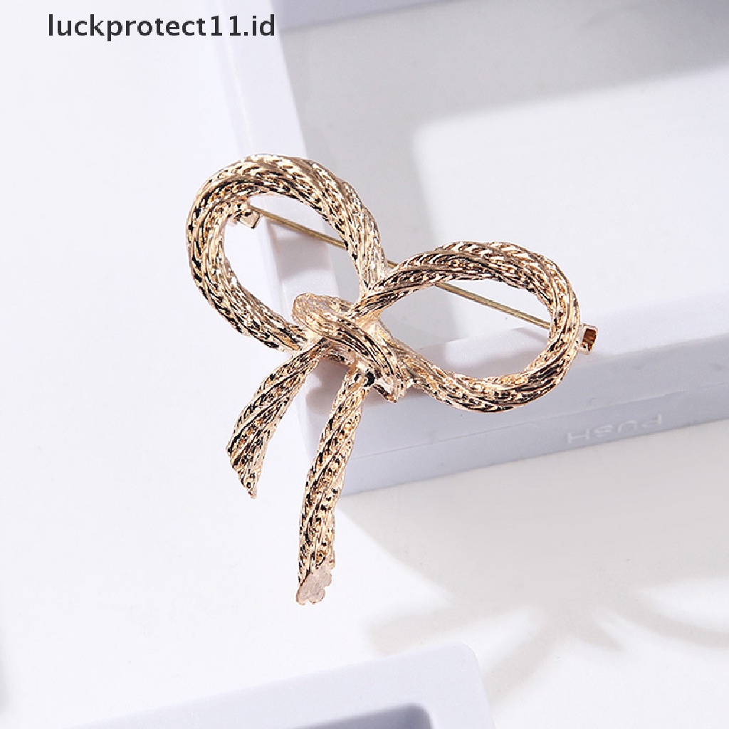 /Fashion Hot// Fashion// Fashion Busur Bros Untuk Wanita Ikatan Simpul Bros Pin Safety Lapel Pin Brooch Aksesoris Perhiasan Pernikahan.