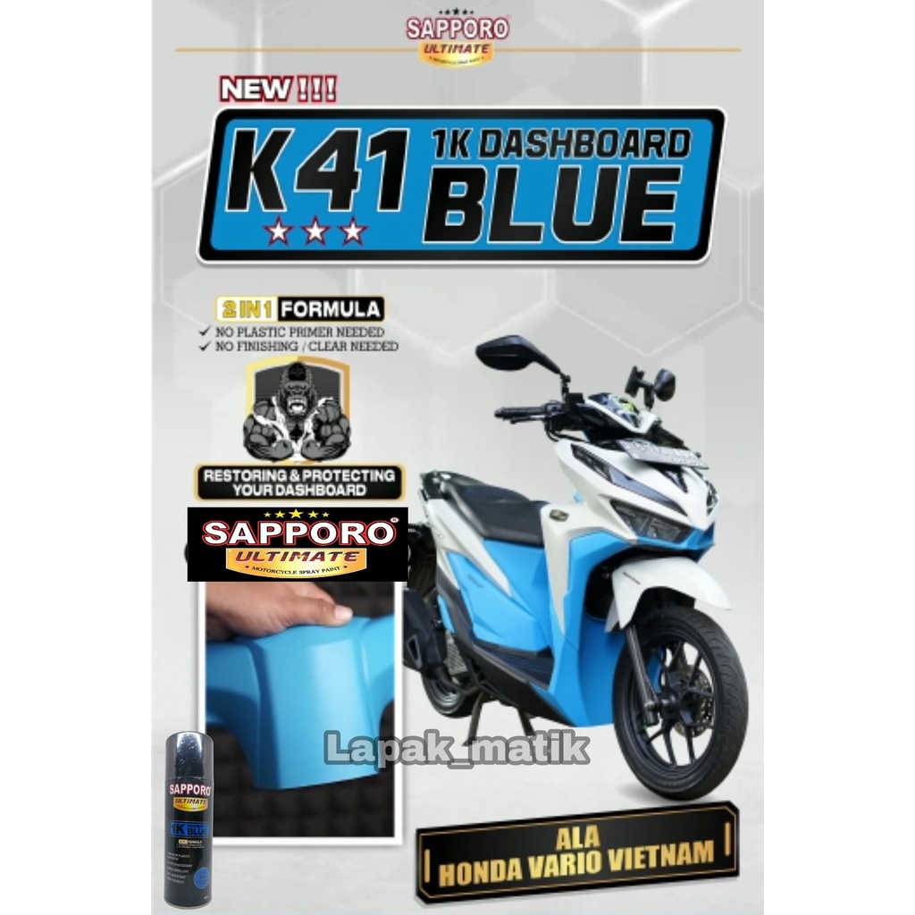 Pilok Sapporo Ultimate 1K DASHBOARD BLUE K41 DASHBOARD BIRU