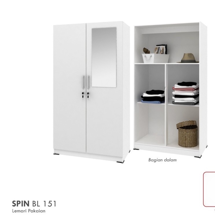 emari Pakaian Kecil Minimalis / Almari Baju / LUNA BL 151