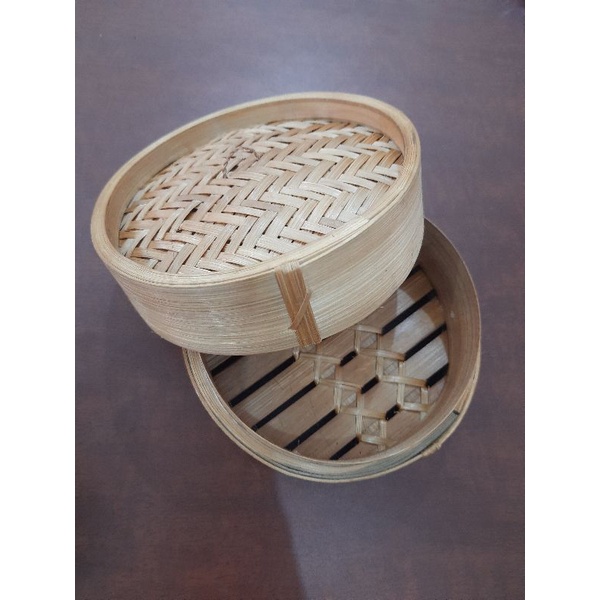 Klakat Dimsum Kukusan Mini Kukusan Bambu 13 & 15 cm