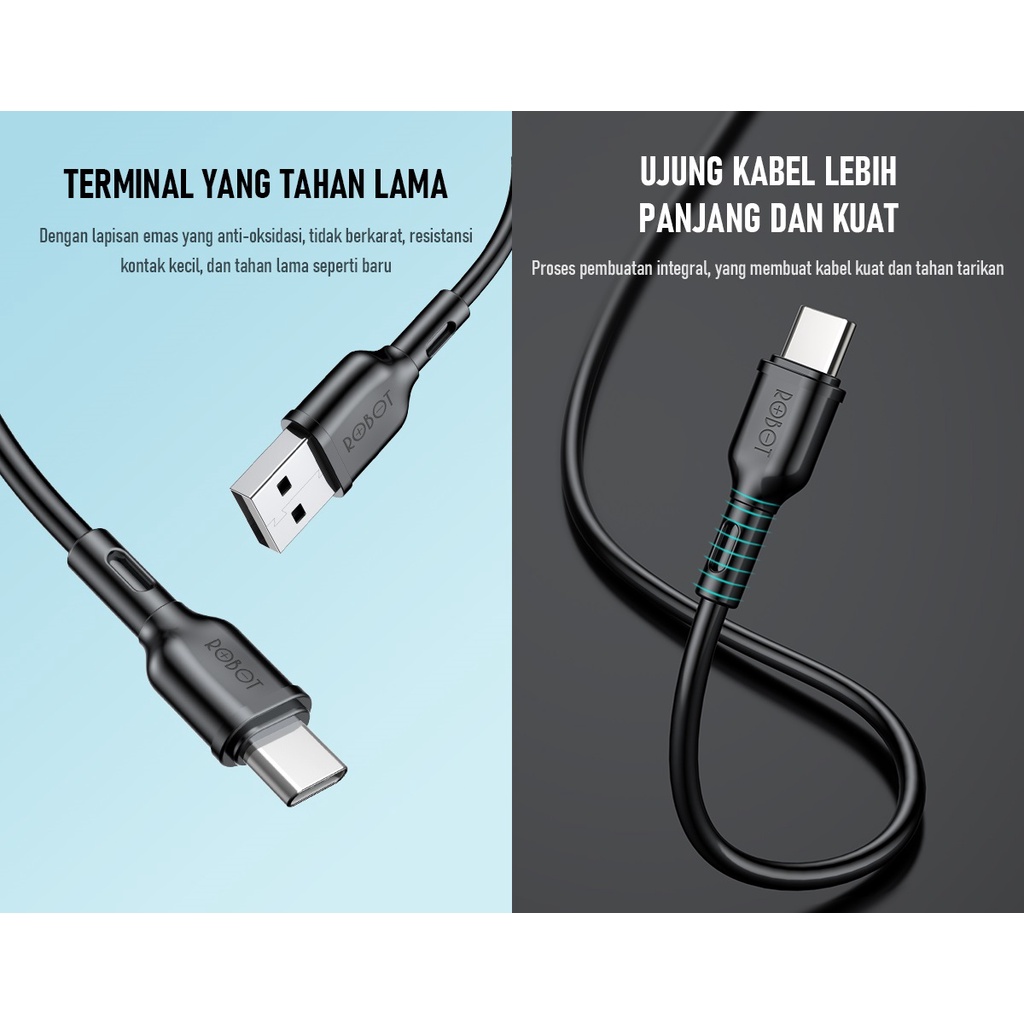 Robot RBC100S dan RBC100 II USB-C Kabel Data Type C Cable Colorful RBC100 20 Pcs/Toples