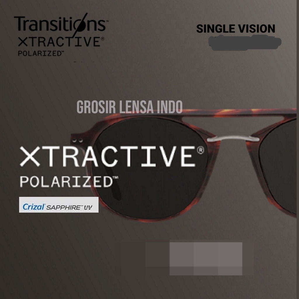 Lensa Essilor Transition Xtractive Polarized orma 1.5