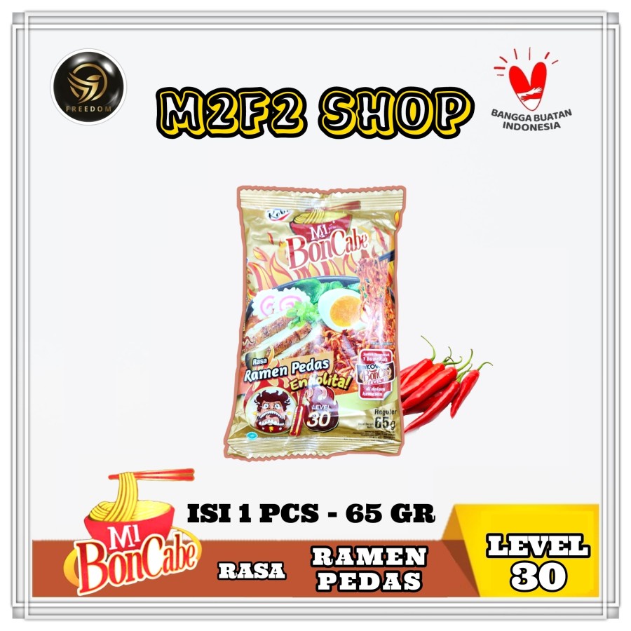 

Mie Kuah BonCabe Level 30 Ramen Pedas Endolita - 65 gr (Kemasan Satuan)