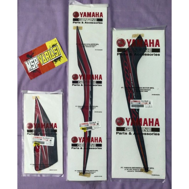 Striping List Stiker Yamaha Vixion Old 2009/2010 Merah Hitam Original Ori asli Yamaha Genuine Part