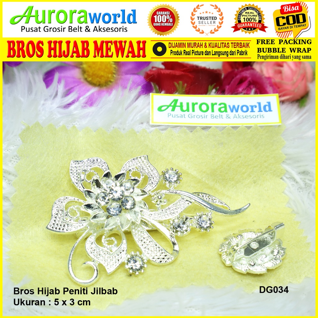 Auroraworld Bros Permata Bros Hijab Mewah Kualitas Super bisa COD