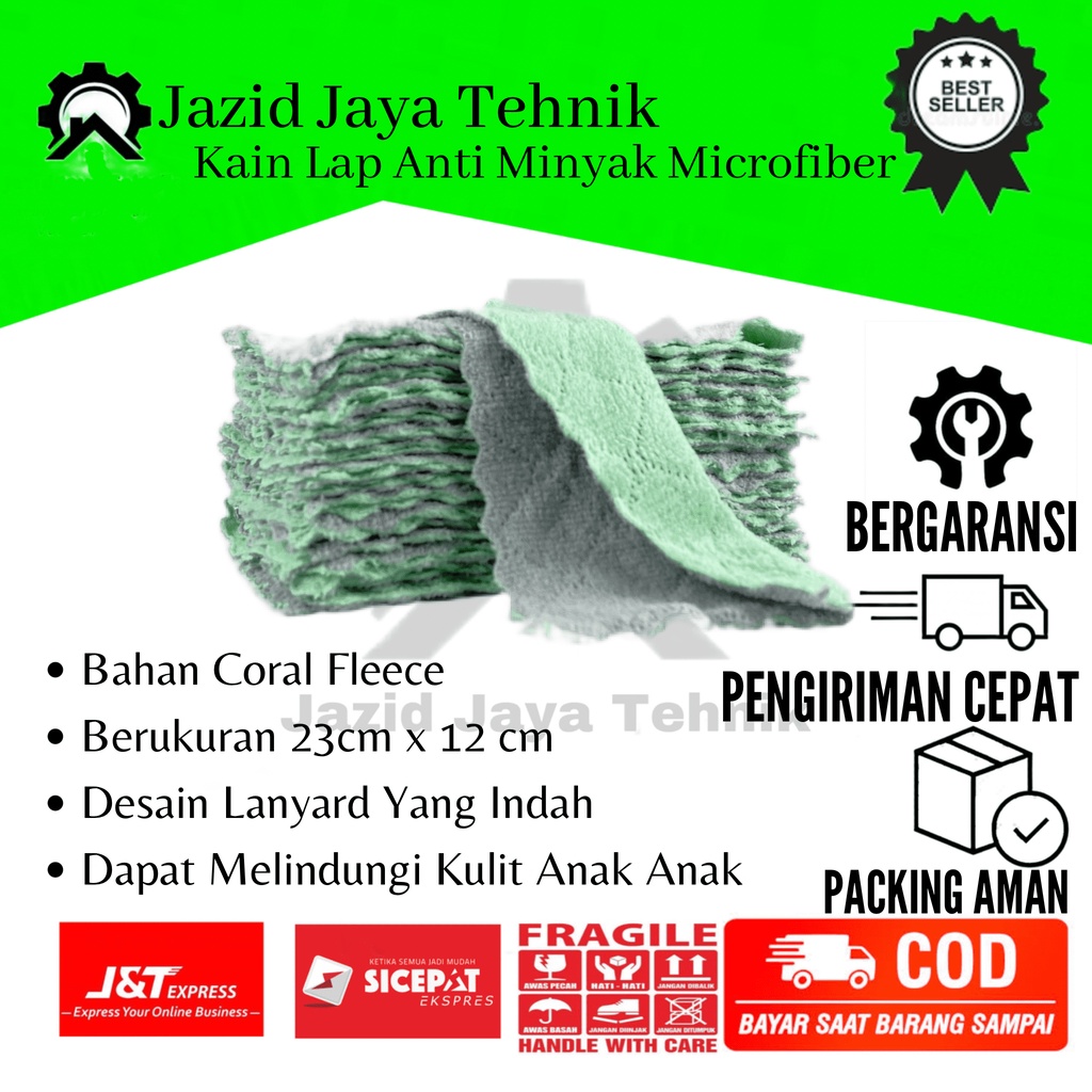 Kain Lap Anti Minyak Microfiber