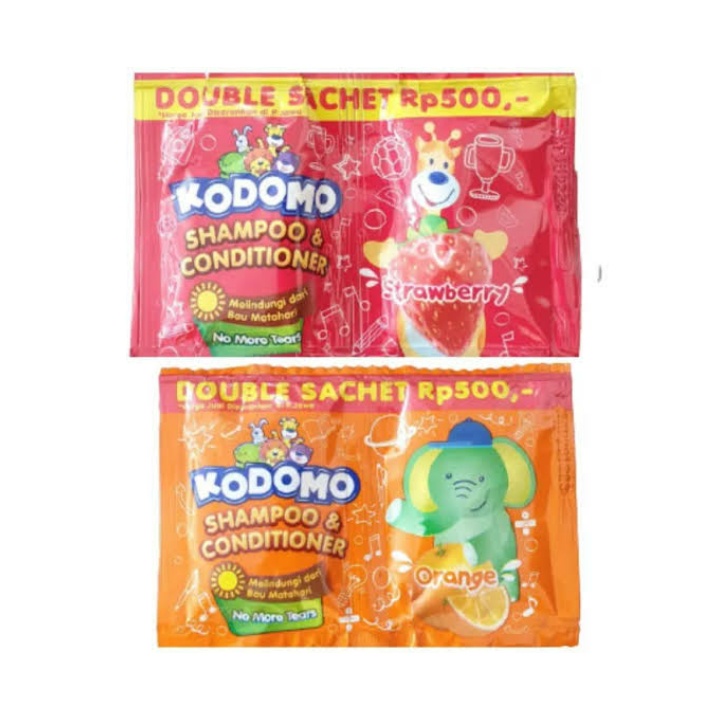 Shampo &amp; Conditioner Kodomo Anak Double Sachet 10 ml Serenceng 12x2pcs.