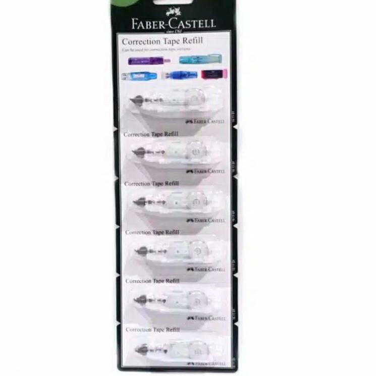 

Miliki - Refill Correction tape QJR Faber Castell isi 6 Pcs . . . . . .