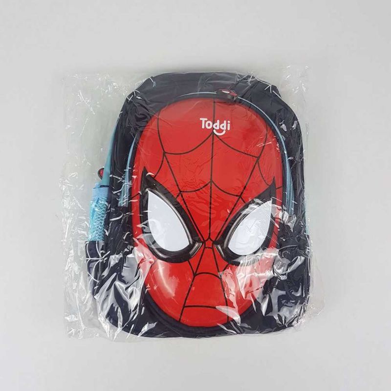 Toddi Tas Ransel Sekolah Anak Backpack Model Spiderman 1801 Dark Blue