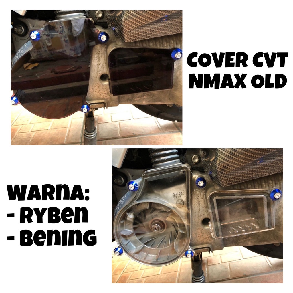 COVER CVT NMAX LAMA AKRILIK FULL COVER CVT NMAX OLD TEBAL 3MM NMAX 155 LAMA 2019 2018 2017 2016 2015 BENING RYBEN HITAM TRANSPARAN