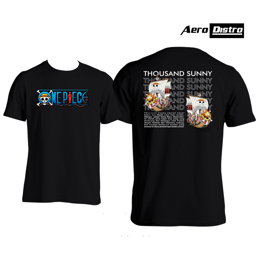 AERODISTRO - KAOS DISTRO ONE PIECE THOUSAND SUNNY/SUNNY GO/KAOS KAPAL LUFFY