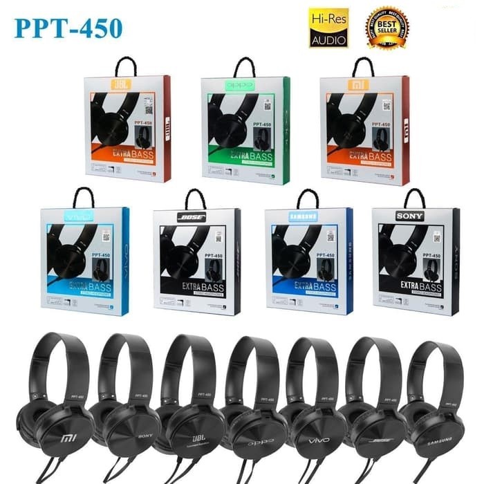 Headphone PPT-450 PPT450 EXTRA BASS | headset bando