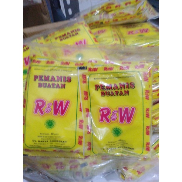 

Pemanis buatan Super sakarin sodium isi 10 pcs kemasan 40 gram
