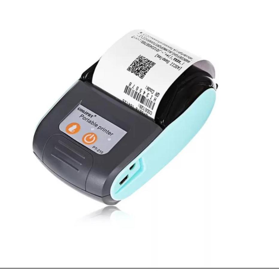 Best Seller.. Printer Bluetooth Mini Thermal Portable / Printer Kasir Bluetooth GOOJPRT PT210 GOOJPR