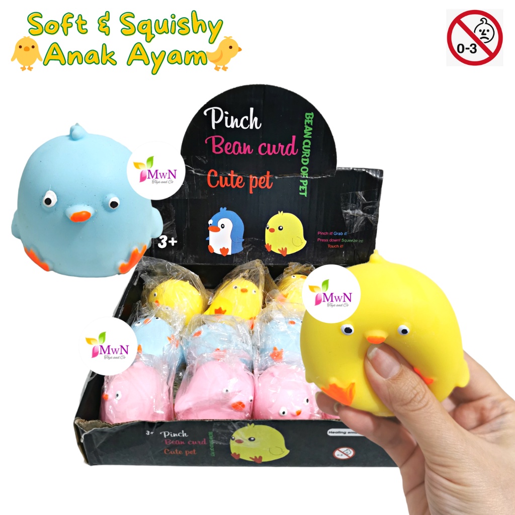 MWN Mainan Soft &amp; Squishy Bentuk Anak Ayam Anti stress