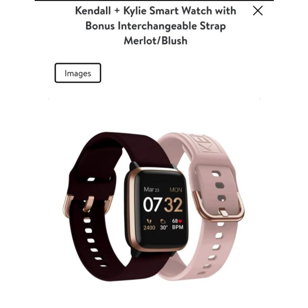 Kendall + Kylie Smartwatch in Blush/Merlot