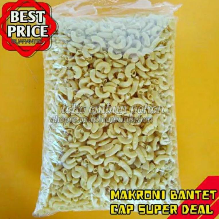 

♫ MAKRONI BANTET MENTAH CAP SUPER DEAL 1 KG ⇚