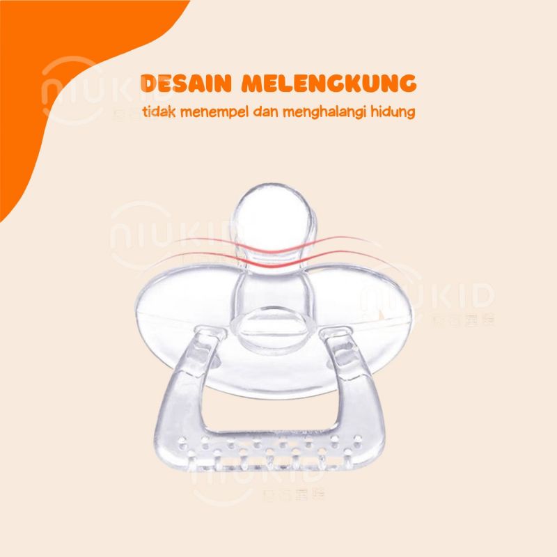 [rumahbayipdg] Empeng bayi transparan mpeng silicone BPA free dot bayi kompeng bayi 1 pcs