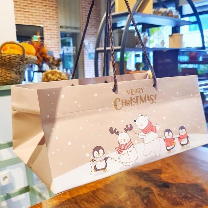 

(5 PCS) PAPERBAG BRWONIES TAS KERTAS GOODIE BAG NATAL PACKAGING RTGR66546R