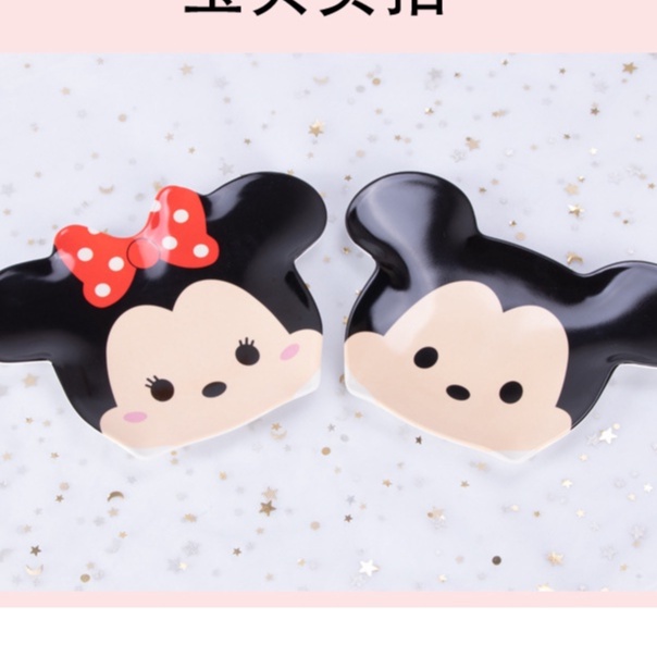 Piring melamin import mickey minnie stitch dumbo melody donald duck pooh little twin star