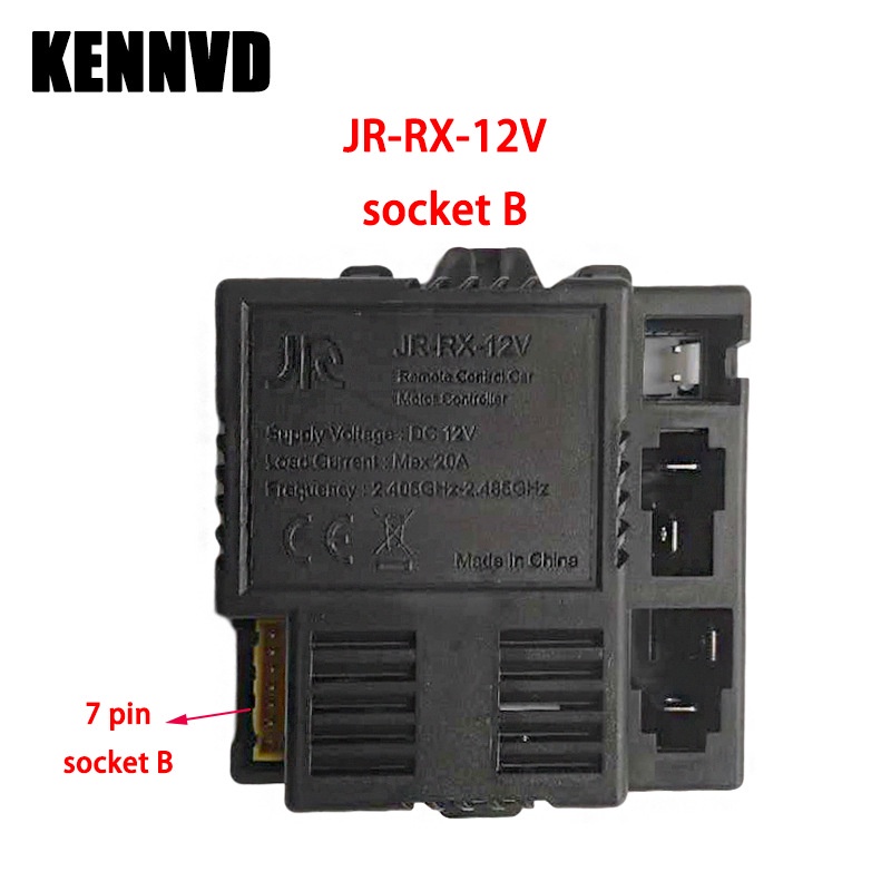 Receiver Mobil Aki 12v Mainan Rc Mobil Elektrik Receiver Untuk Anak JR-RX-12V Socket B