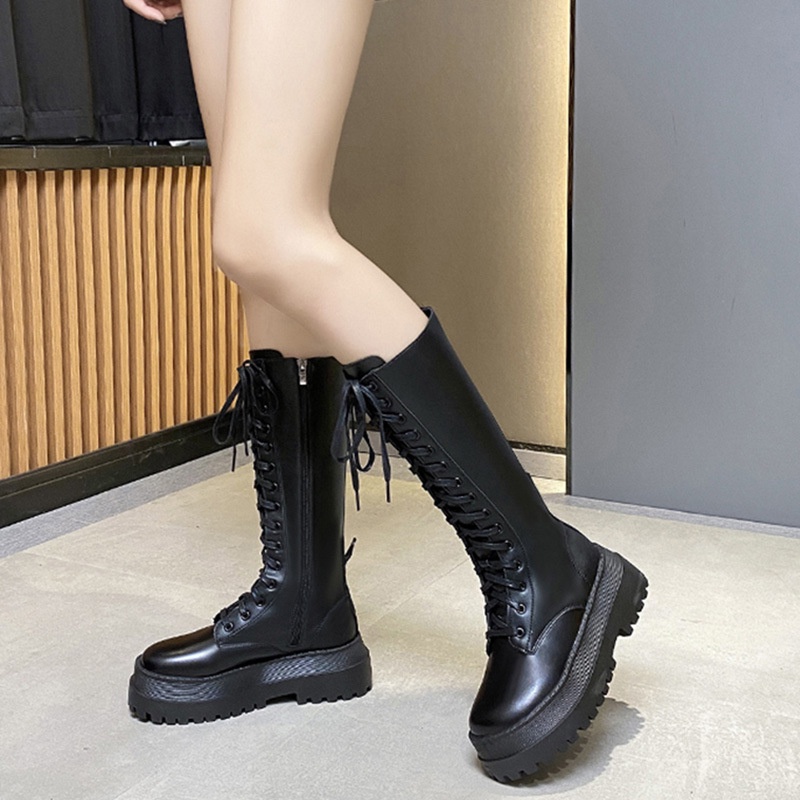 [DF FOOTWEAR] Sepatu Long Boots  Ala Korea Selutut Import Premium Quality DF 625