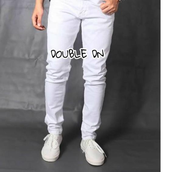 ➚➹✲ COD CELANA JEANS PUTIH SKINNY COWOK SPECIAL Paling Popular