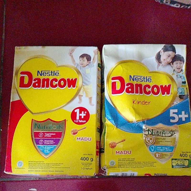 Dancow 1+,3+,full cream,instan,400g madu,vanila coklata
