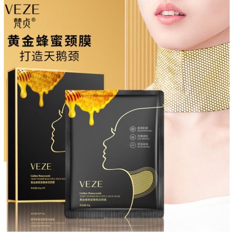 LM-FZ282324 Veze Masker Leher Smoothing Skin Anti Wrinkle Moisturizing Golden Honeycomb