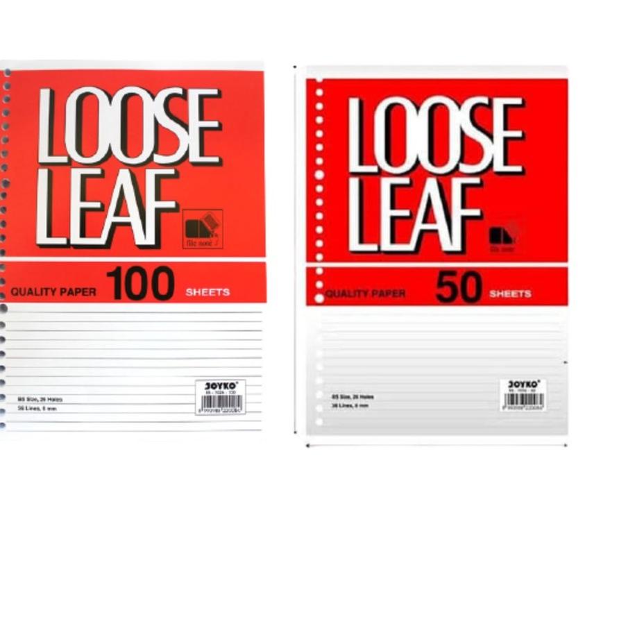 

⇯ REFILL kertas file note murah loose leaf paper joyko B5 isi 50 lembar dan 100 lembar ⇻