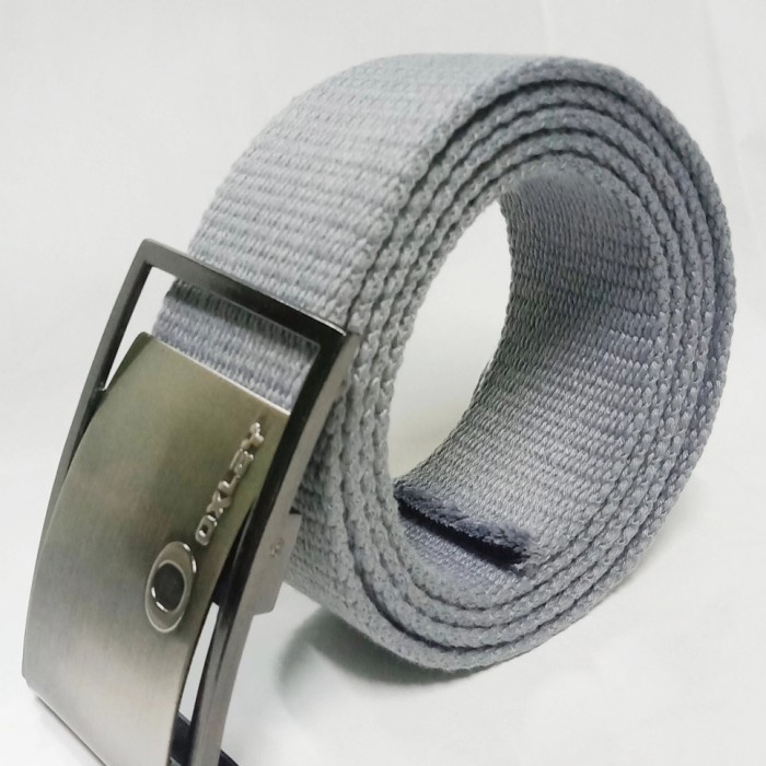 ikat pinggang pria IKAT PINGGANG SABUK GESPER BELT PRIA BIG SIZE JUMBO Panjang 200 CM - Abu-abu(R1J2