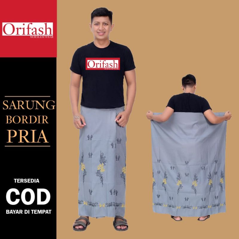 KOKO PRIA DEWASA LENGAN PENDEK MODEL BORDIR KOMBINASI BATIK KATUN HALUS SUPER PREMIUM