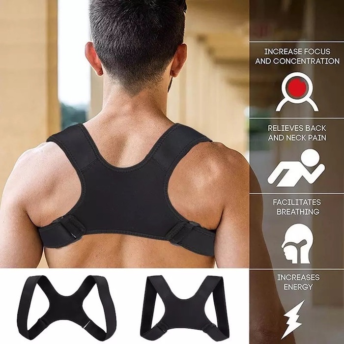 Indoholic Posture Sport Corrective Belt Korset Penegak Punggung Bungkuk Bongkok