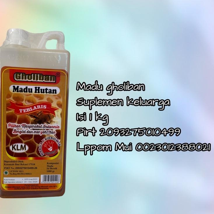 

[A-1-2 ☛] Madu Hutan Kalimantan Gholiban plus Bee Pollen & Royal Jelly 1 kg-trending