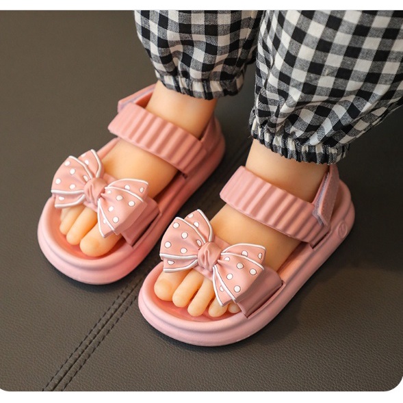 Sandal Anak Perempuan Import PITA POLKADOT JH - 1032 IMPORT NYAMAN EMPUK