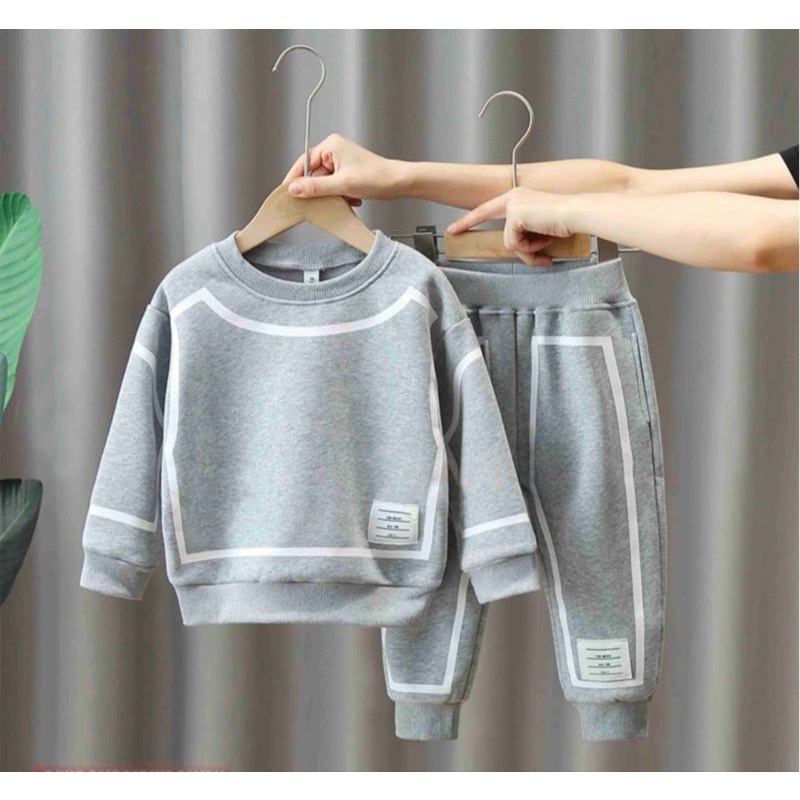 Setelan sweater jogger anak laki laki petempuan terbaru usia 1 sampai 5 tahun pakaian anak setelan anak baju anak set sweater