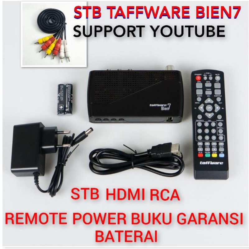 SET TOP BOX STB Taffware Bien7 TV Digital 1080P DVB-T2 - GX6701 - Black