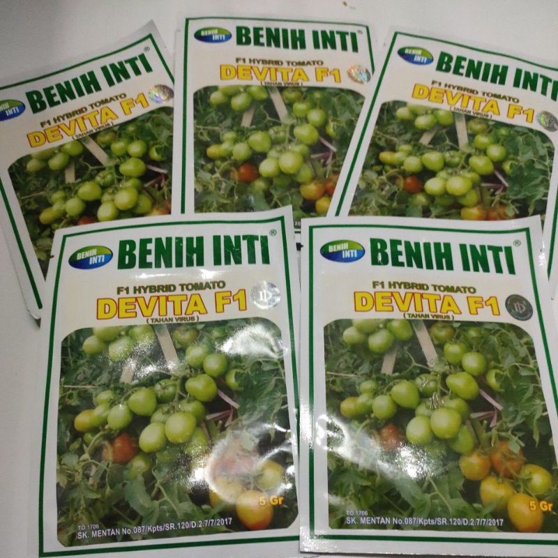 Benih Tomat Hibrida DEVITA F1 (5 GR) BENIH INTI original #