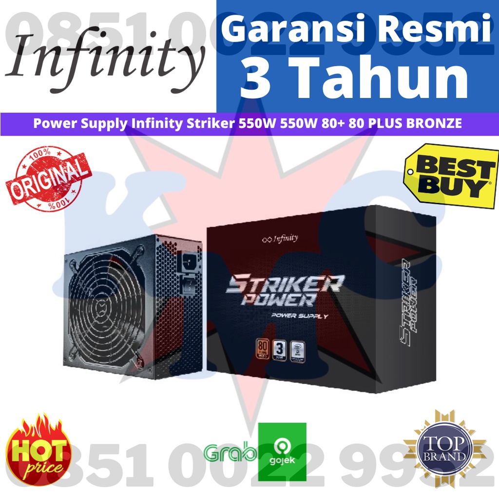 POWER SUPPLY INFINITY  550 WATT 85+ EFFICIENCY