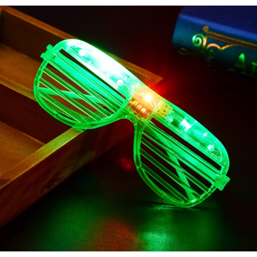 Kacamata LED Nyala Malam Colorful Eyeglass Beauty Fashion